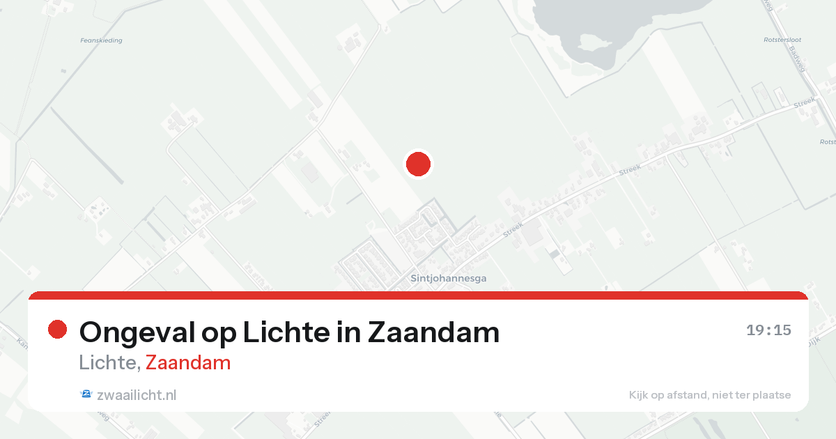 Ongeval op Lichte in Zaandam — 17 aug 2026
