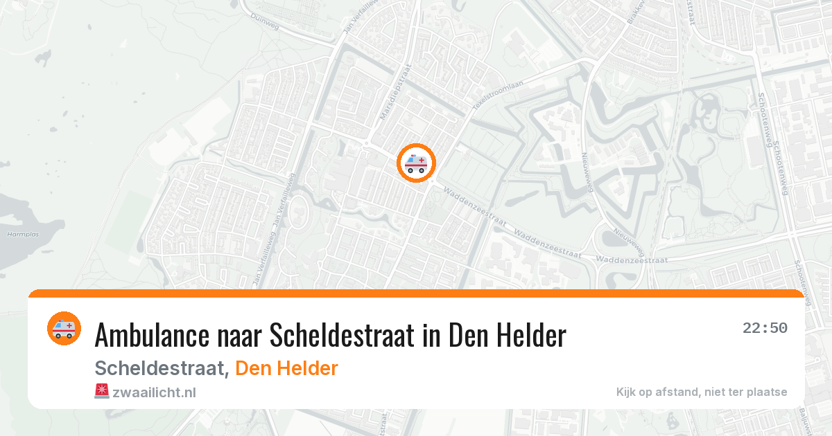 Ambulance naar Scheldestraat in Den Helder — 12 apr 2026