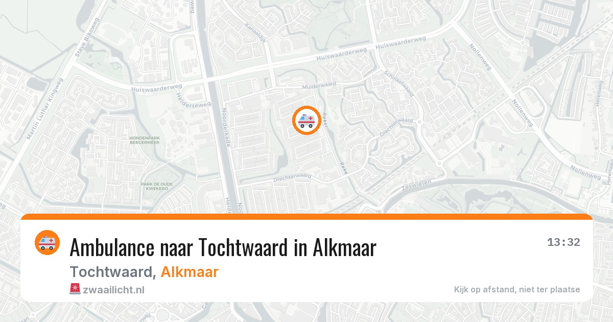 Ambulance naar Tochtwaard in Alkmaar — 30 jun 2026