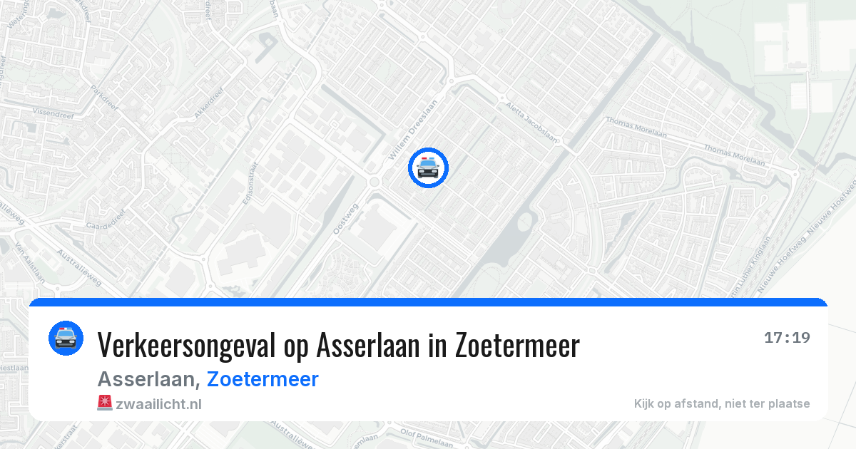 Verkeersongeval op Asserlaan in Zoetermeer — 20 jun 2026