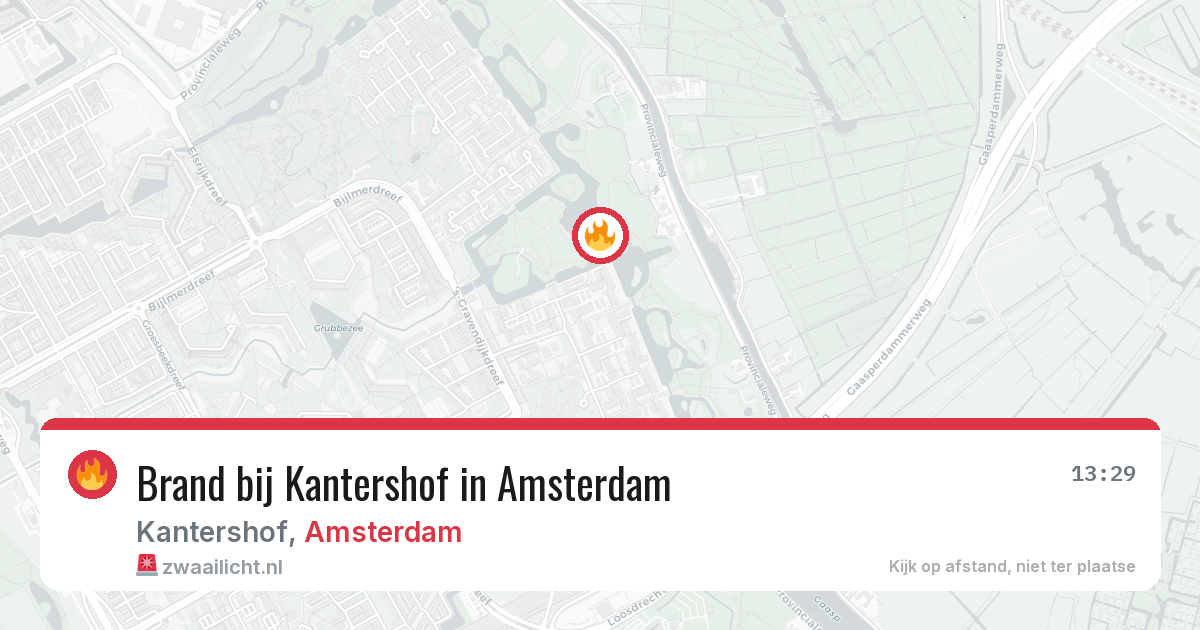 Brand bij Kantershof in Amsterdam — 21 mrt 2026