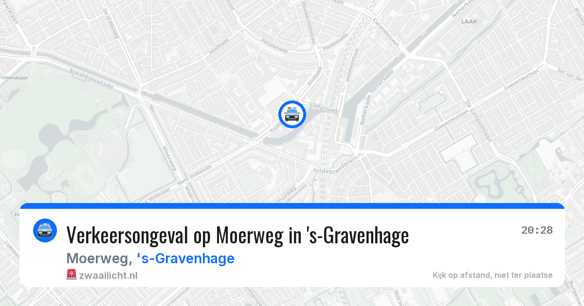 Verkeersongeval op Moerweg in 's-Gravenhage — 21 jan 2026