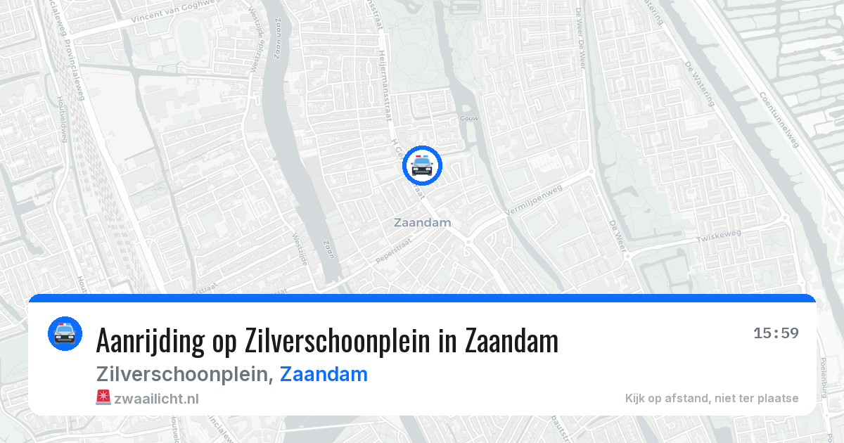 Aanrijding op Zilverschoonplein in Zaandam — 7 apr 2026
