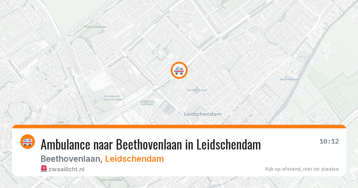 Ambulance naar Beethovenlaan in Leidschendam — 13 aug 2026