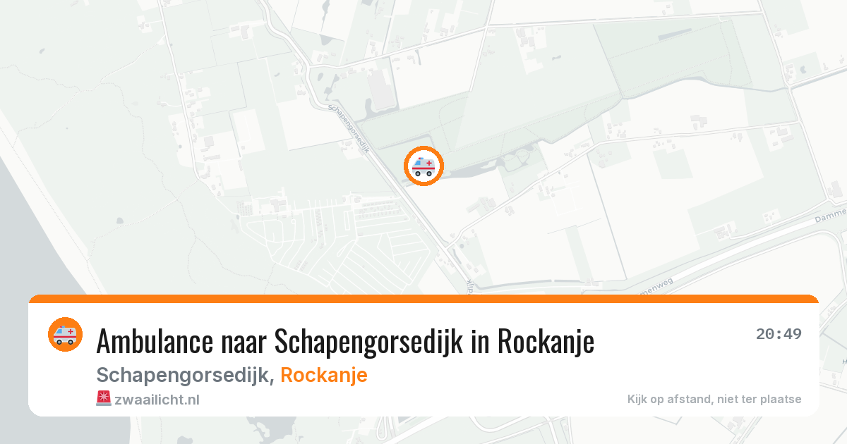 Ambulance naar Schapengorsedijk in Rockanje — 28 jul 2026