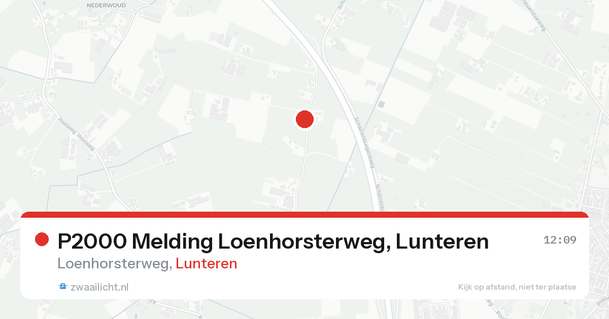 P2000 Melding Loenhorsterweg, Lunteren — 7 feb 2026