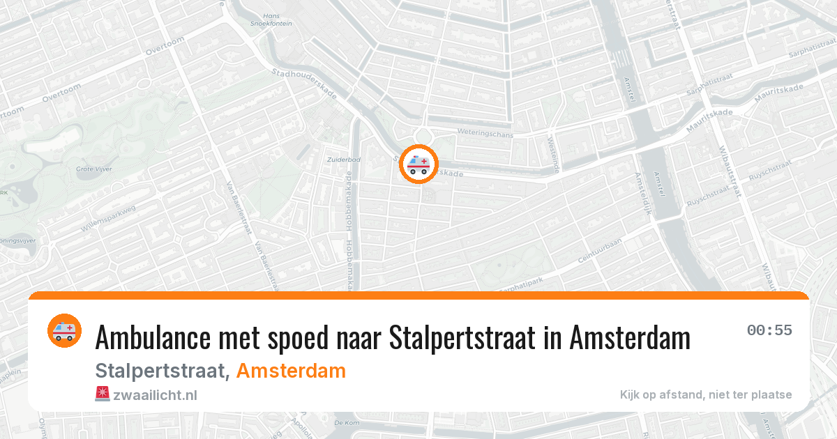 Ambulance met spoed naar Stalpertstraat in Amsterdam — 4 apr 2026