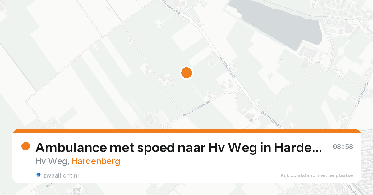 Ambulance met spoed naar Hv Weg in Hardenberg — 17 aug 2026