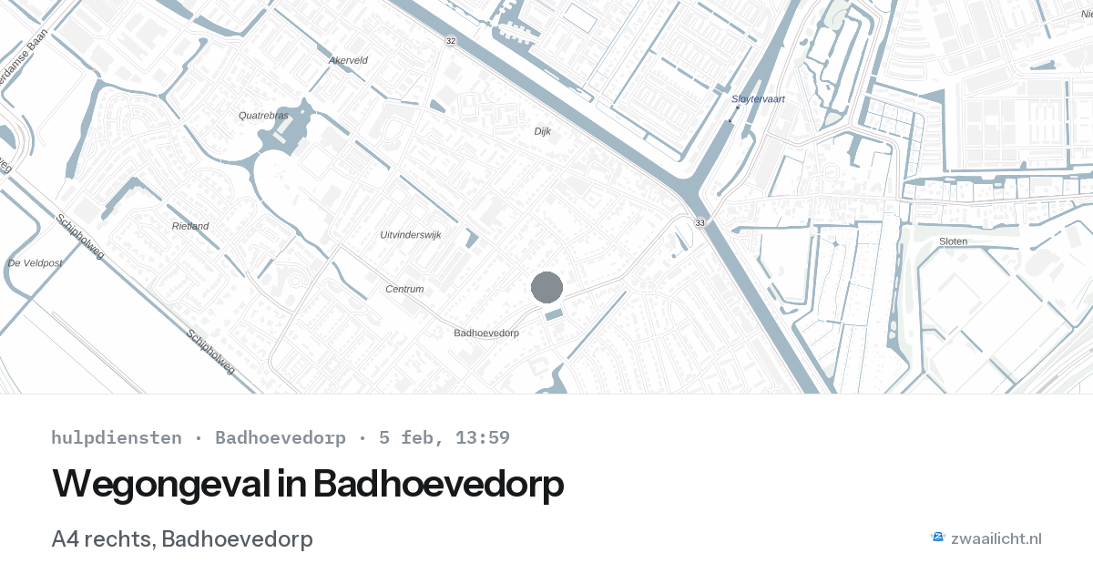Wegongeval in Badhoevedorp — 5 feb 2026