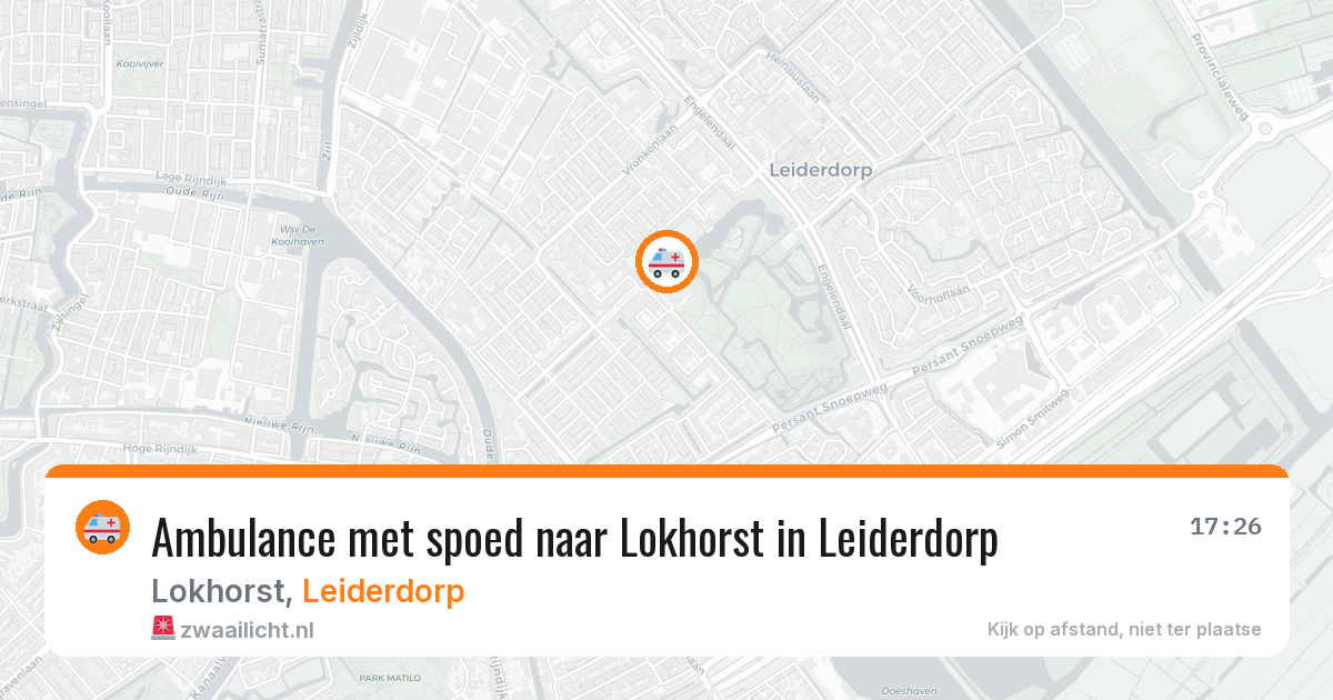 Ambulance met spoed naar Lokhorst in Leiderdorp — 16 mei 2026