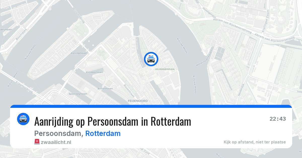 Aanrijding op Persoonsdam in Rotterdam — 4 apr 2026