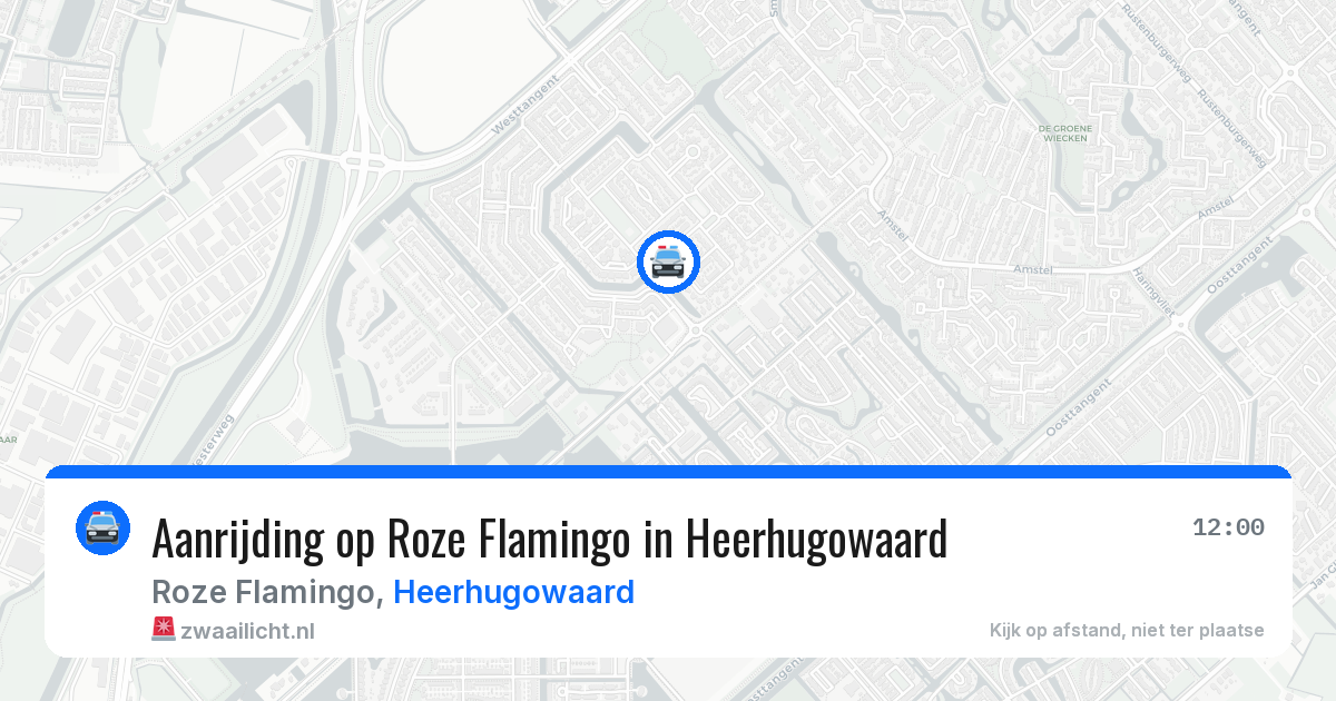 Aanrijding op Roze Flamingo in Heerhugowaard — 5 mei 2026