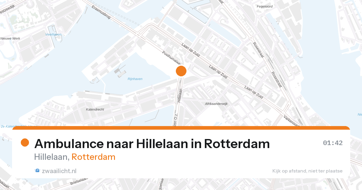 Ambulance naar Hillelaan in Rotterdam — 1 feb 2026