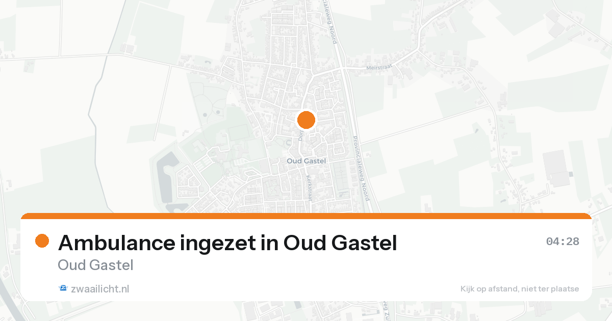 Ambulance ingezet in Oud Gastel — 8 feb 2026