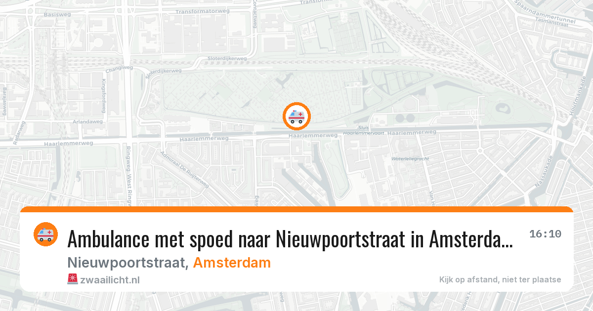 Ambulance met spoed naar Nieuwpoortstraat in Amsterdam — 1 apr 2026