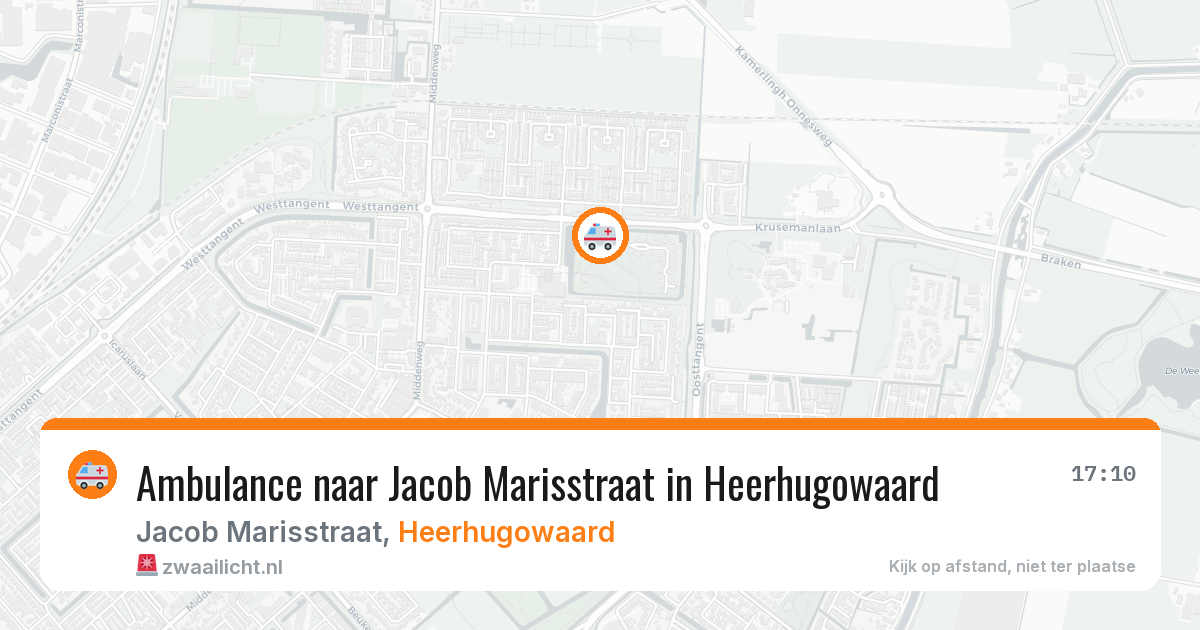 Ambulance naar Jacob Marisstraat in Heerhugowaard — 27 jul 2026
