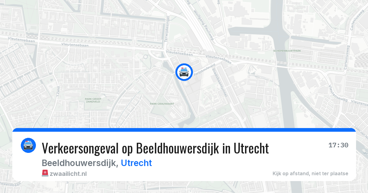 Verkeersongeval op Beeldhouwersdijk in Utrecht — 15 mei 2026
