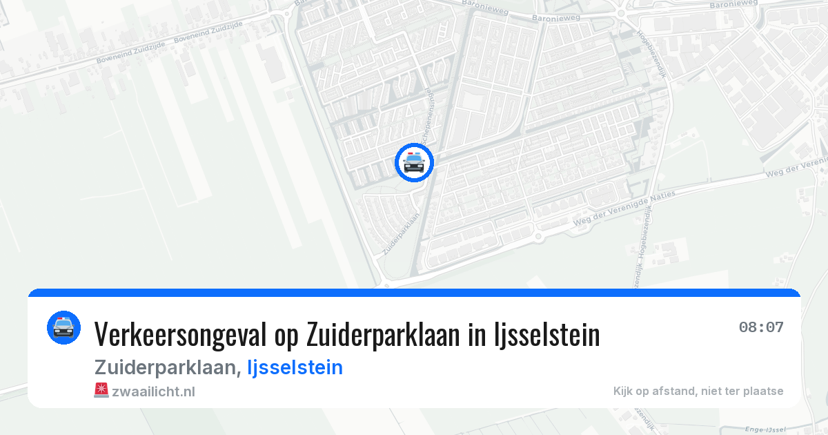 Verkeersongeval op Zuiderparklaan in Ijsselstein — 23 jul 2026