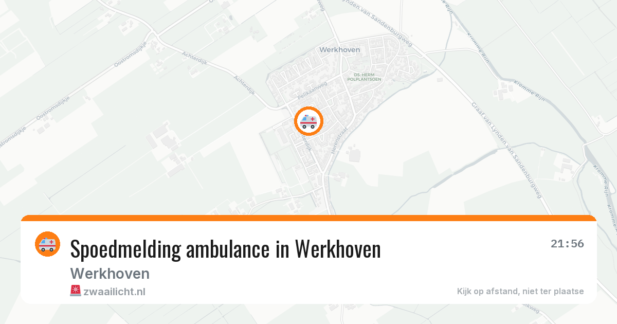 Spoedmelding ambulance in Werkhoven — 10 aug 2026