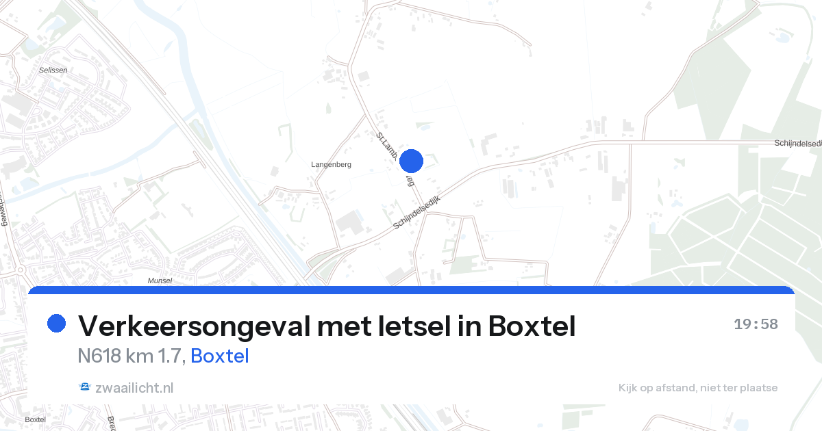 Verkeersongeval met letsel in Boxtel — 26 aug 2026