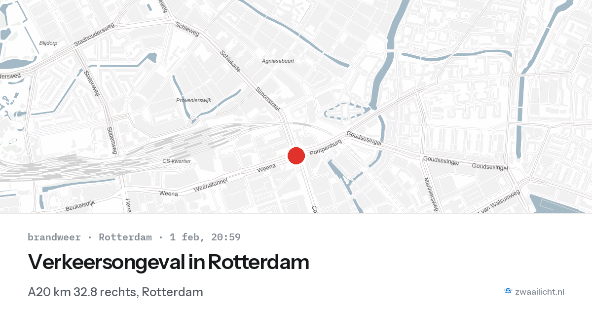 Verkeersongeval in Rotterdam — 1 feb 2026