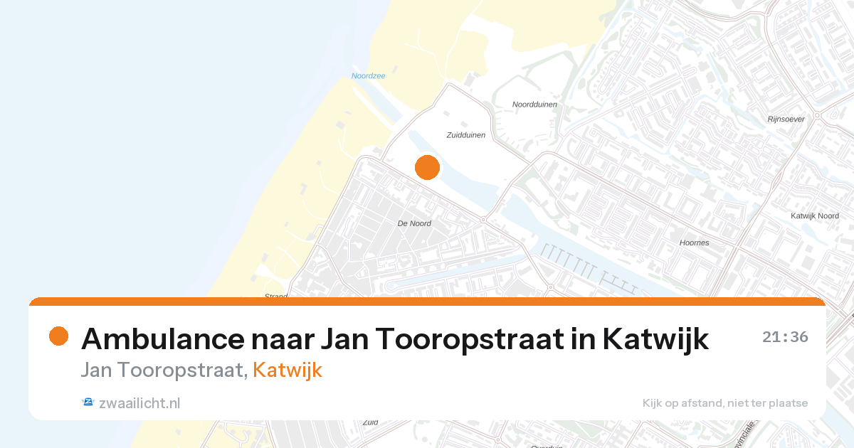 Ambulance naar Jan Tooropstraat in Katwijk — 6 jul 2026