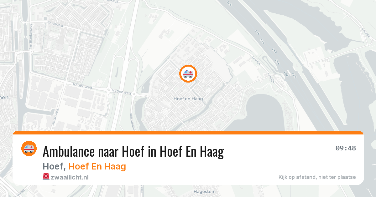 Ambulance naar Hoef in Hoef En Haag — 30 jul 2026