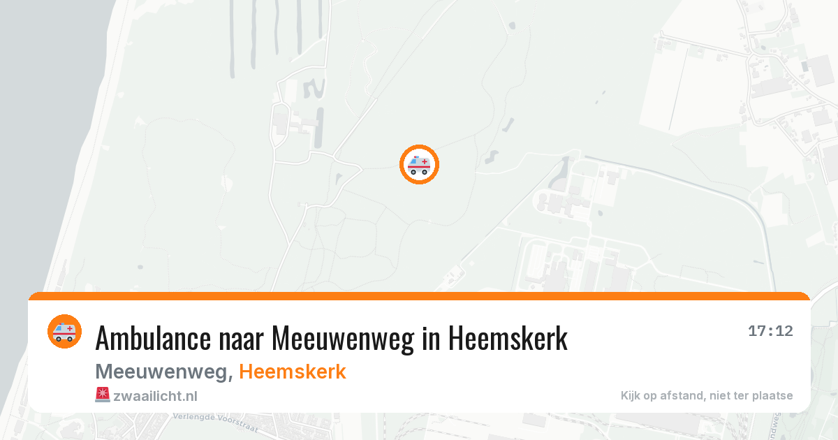 Ambulance naar Meeuwenweg in Heemskerk — 8 jul 2026