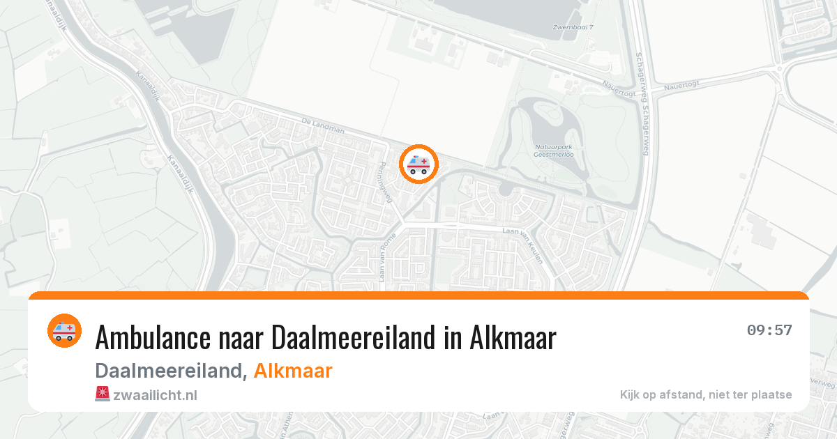 Ambulance naar Daalmeereiland in Alkmaar — 9 feb 2026