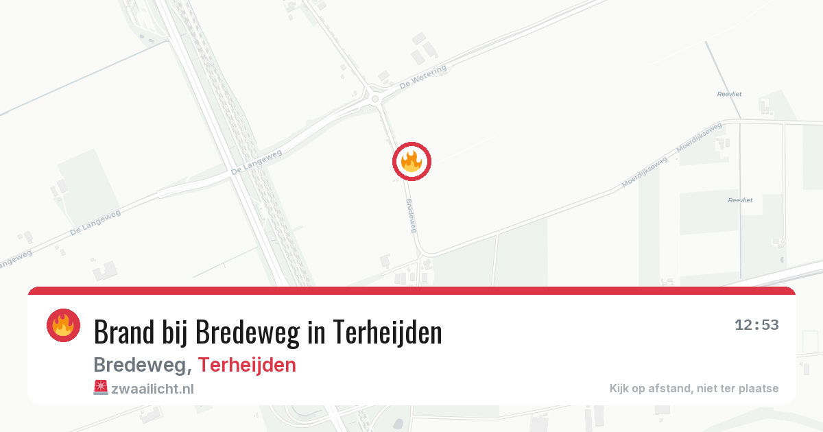 Brand bij Bredeweg in Terheijden — 19 mrt 2026