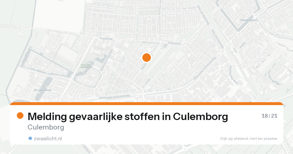 Melding gevaarlijke stoffen in Culemborg — 25 aug 2026