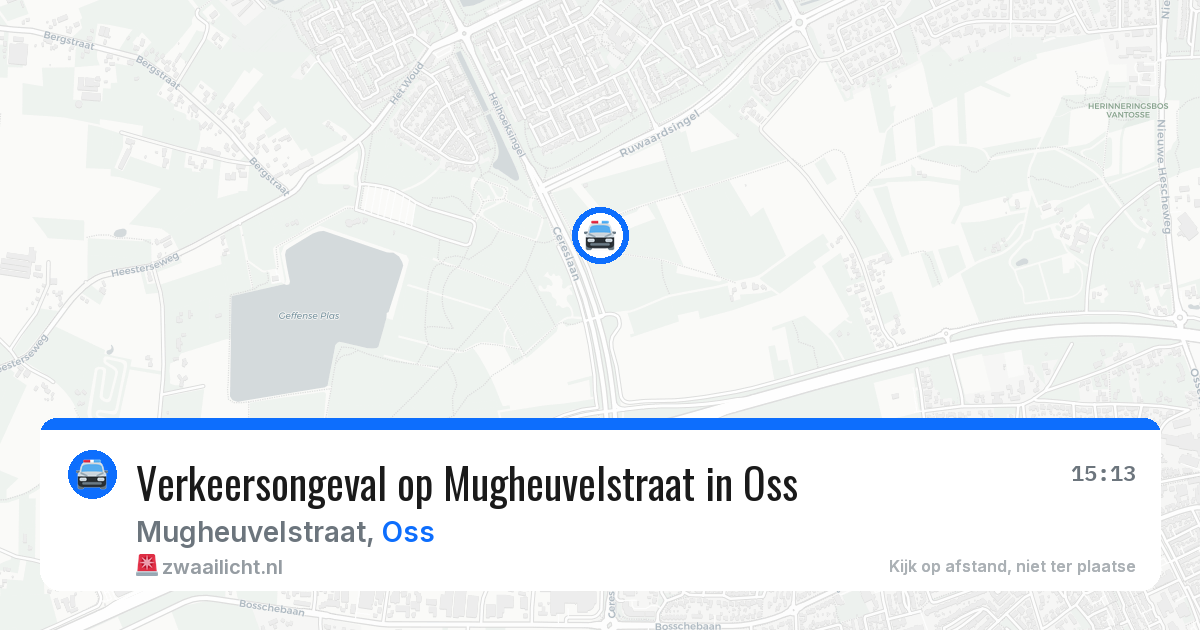 Verkeersongeval op Mugheuvelstraat in Oss — 8 mei 2026