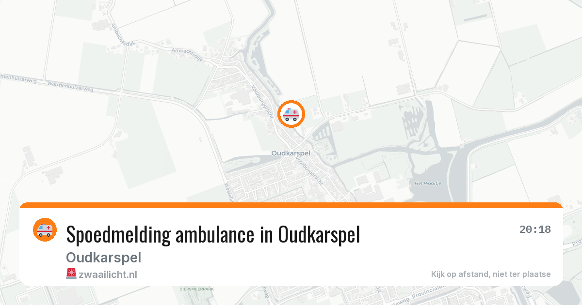Spoedmelding ambulance in Oudkarspel — 9 mei 2026