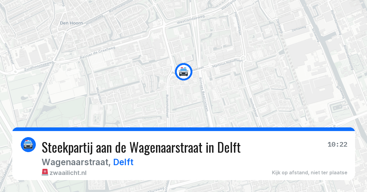 Steekpartij aan de Wagenaarstraat in Delft — 19 jun 2026