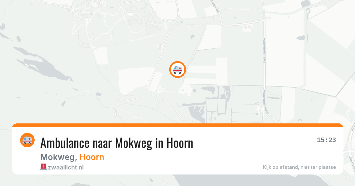 Ambulance naar Mokweg in Hoorn — 12 aug 2026