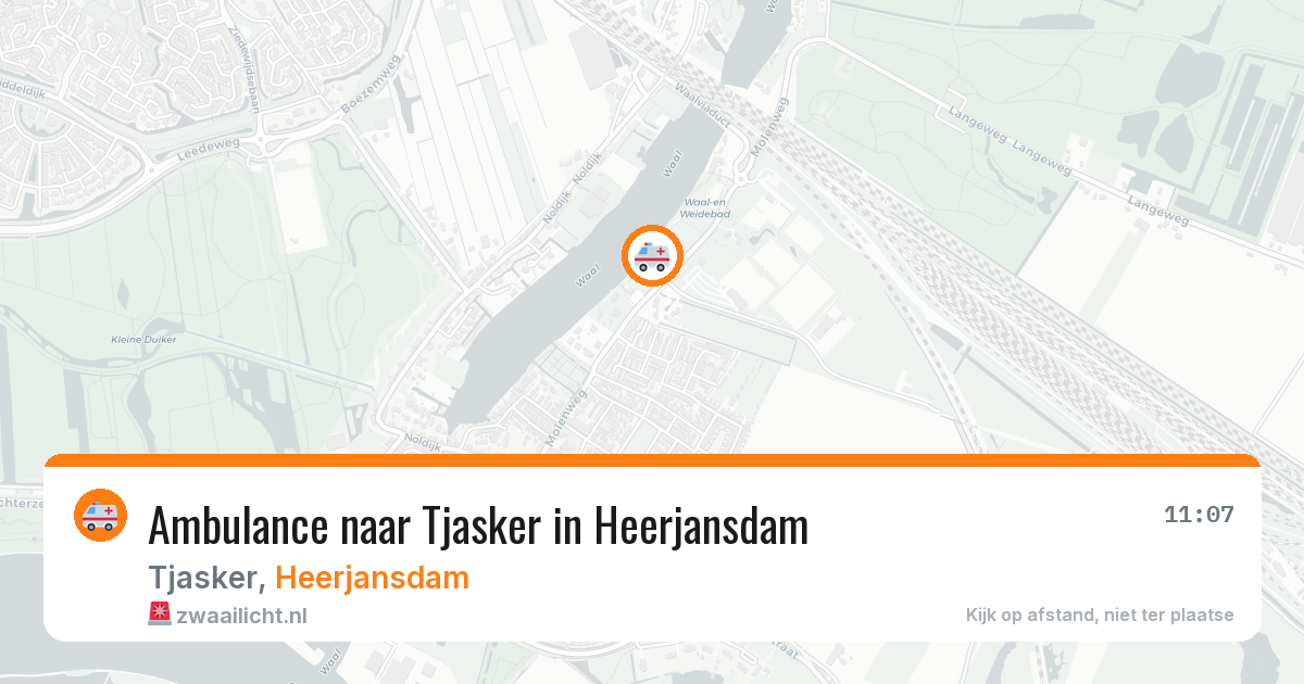 Ambulance naar Tjasker in Heerjansdam — 26 mei 2026