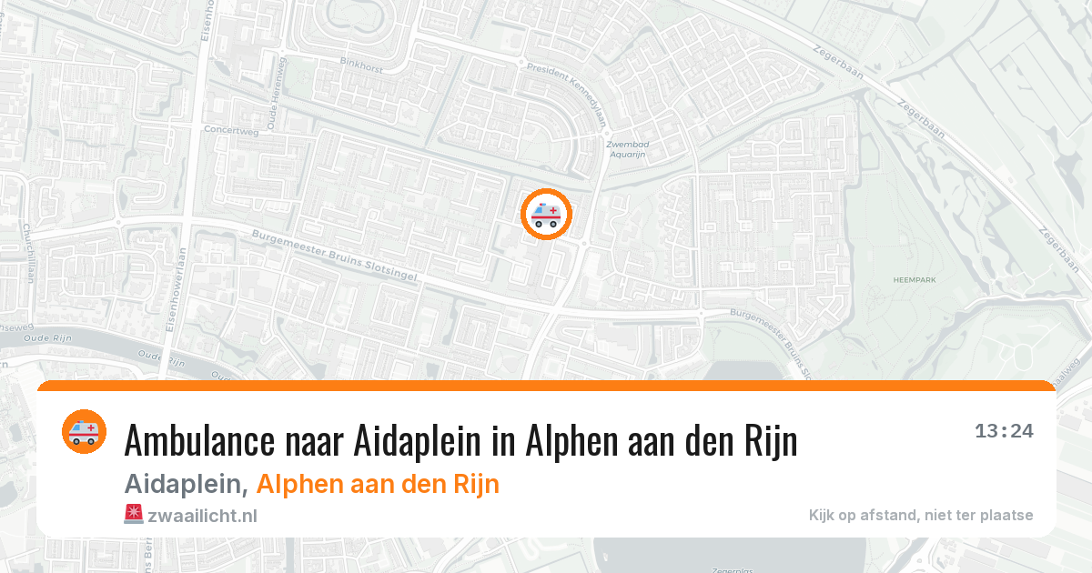 Ambulance naar Aidaplein in Alphen aan den Rijn — 1 jul 2026