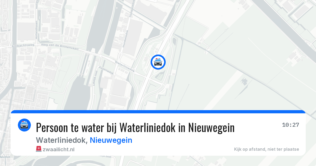 Persoon te water bij Waterliniedok in Nieuwegein — 24 mei 2026