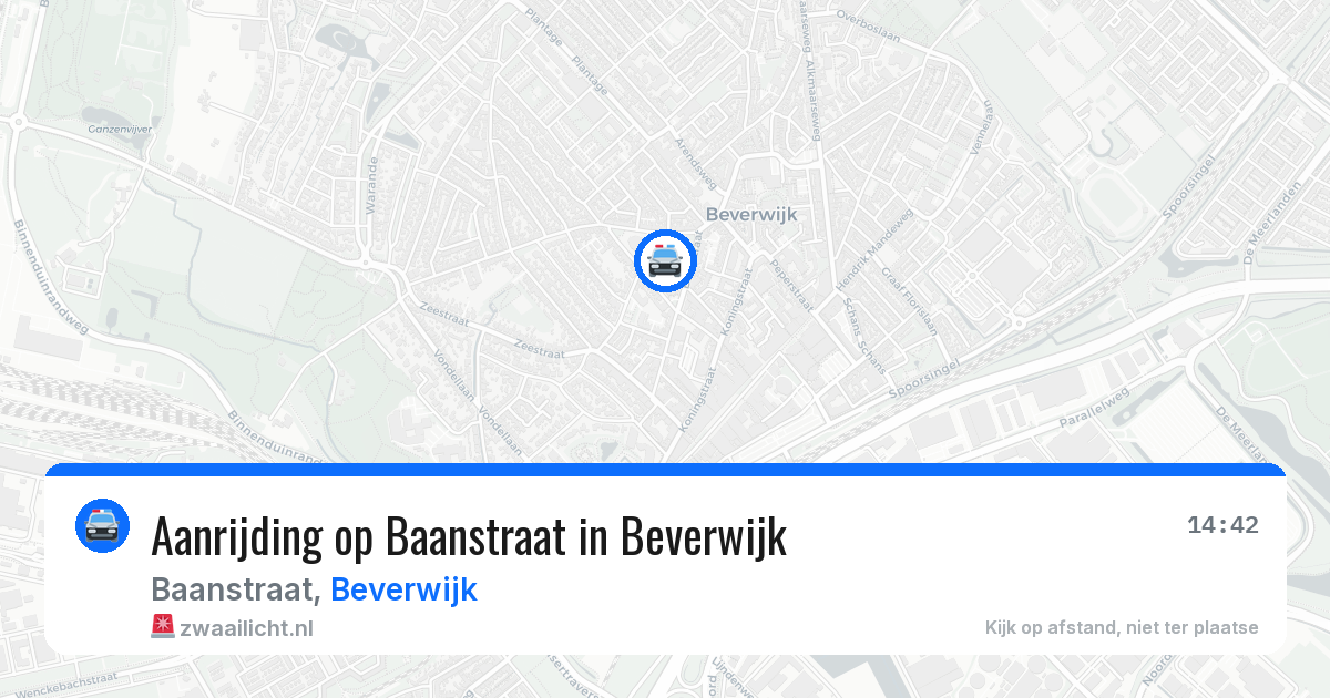 Aanrijding op Baanstraat in Beverwijk — 26 mrt 2026