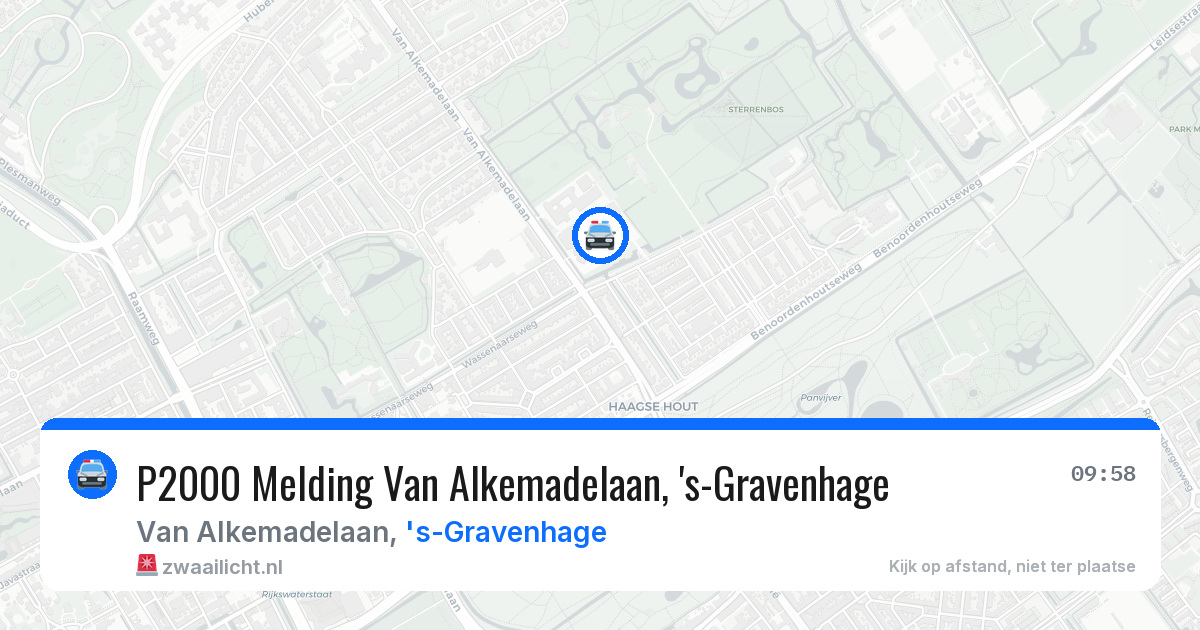 P2000 Melding Van Alkemadelaan, 's-Gravenhage — 14 mei 2026