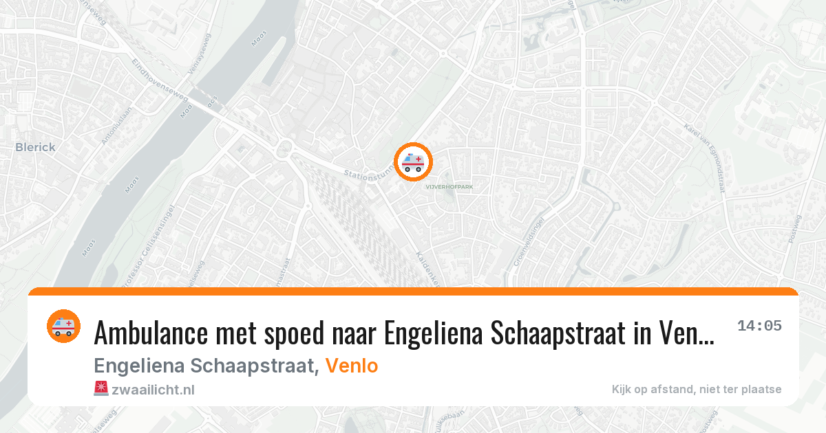 Ambulance met spoed naar Engeliena Schaapstraat in Venlo — 26 jul 2026