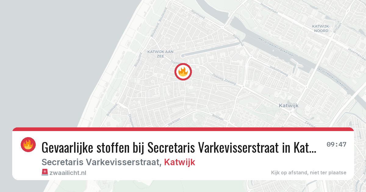 Gevaarlijke stoffen bij Secretaris Varkevisserstraat in Katwijk — 26 mrt 2026