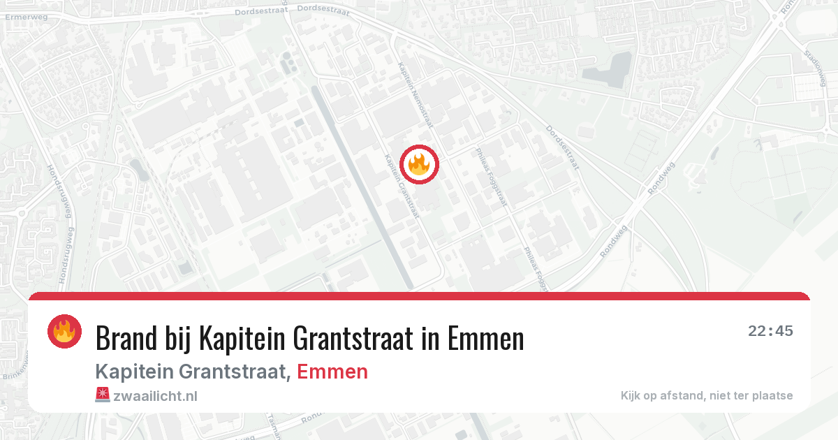 Brand bij Kapitein Grantstraat in Emmen — 8 jun 2026