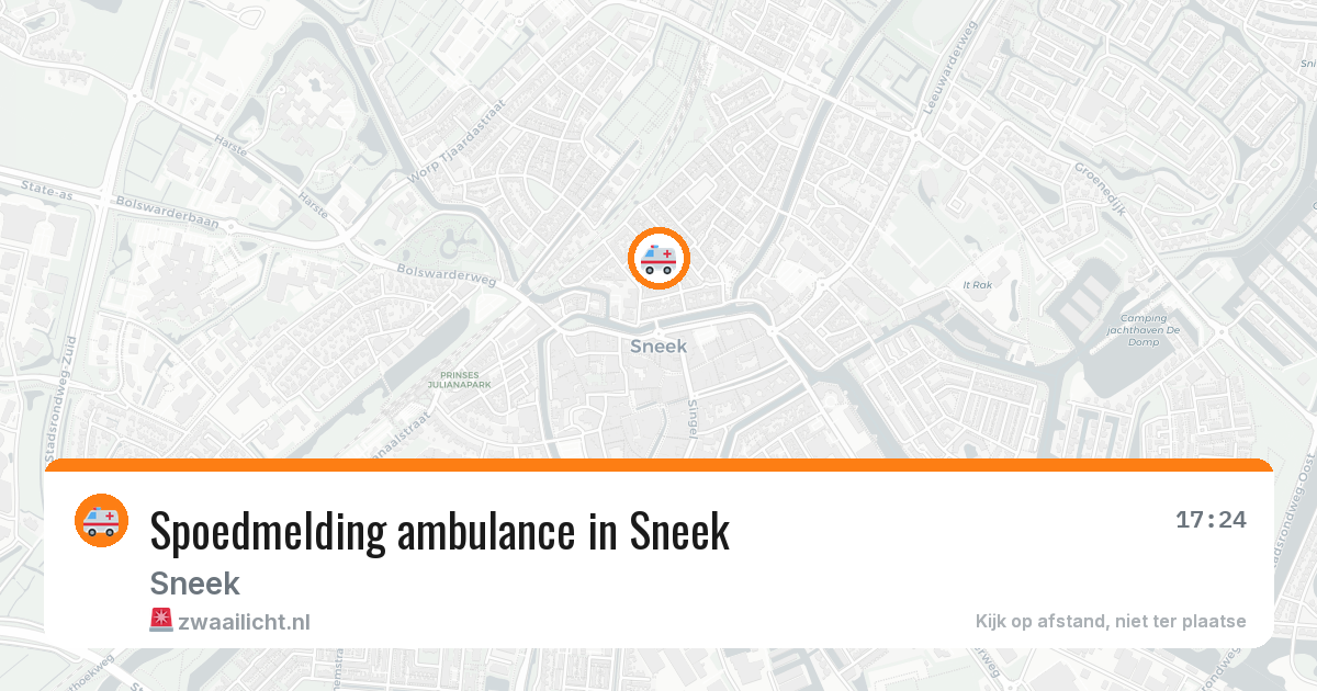 Spoedmelding ambulance in Sneek — 13 feb 2026