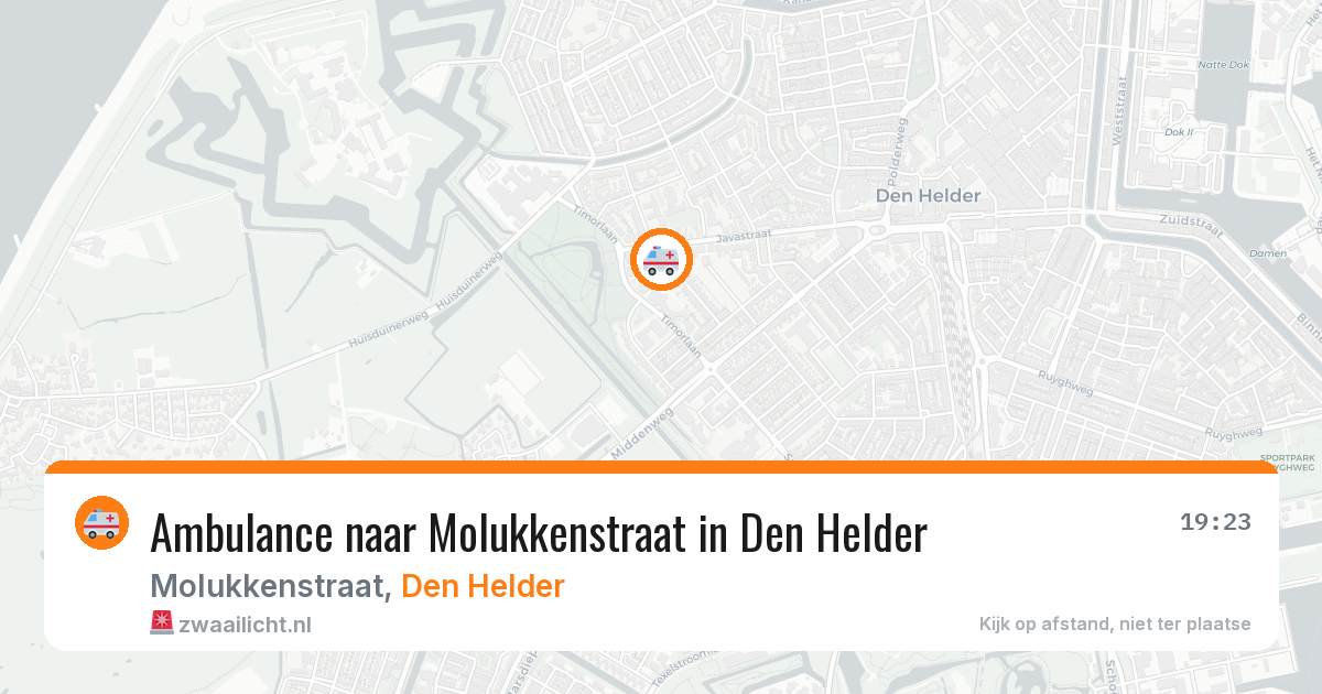 Ambulance naar Molukkenstraat in Den Helder — 7 apr 2026