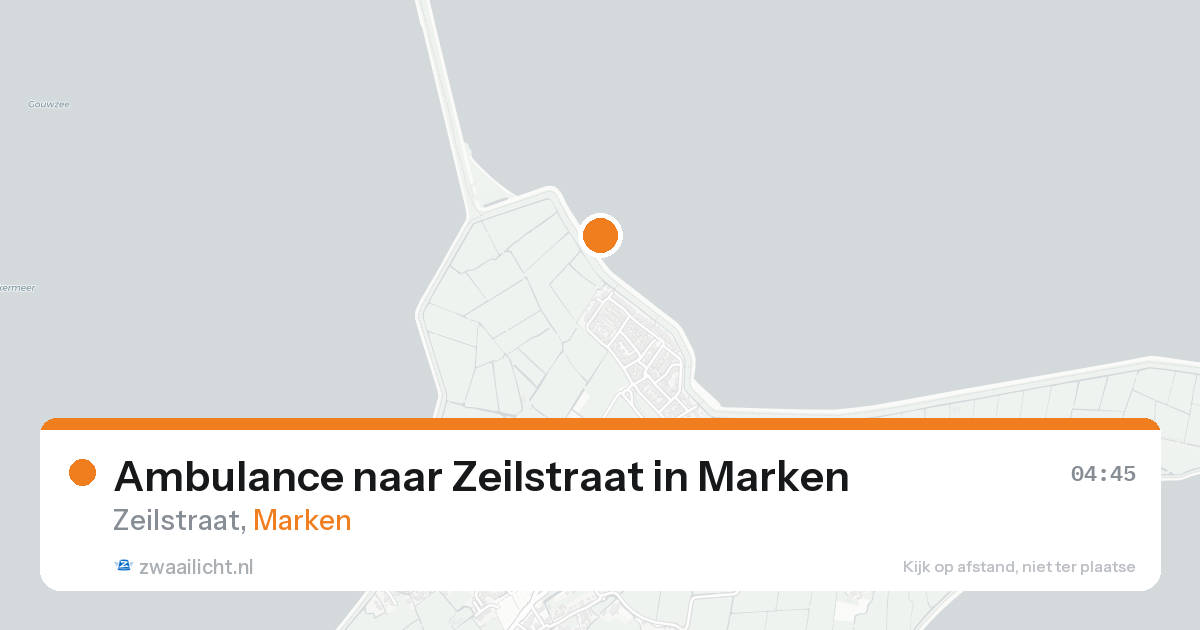 Ambulance naar Zeilstraat in Marken — 24 aug 2026