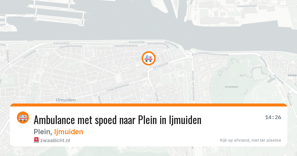 Ambulance met spoed naar Plein in Ijmuiden — 13 apr 2026