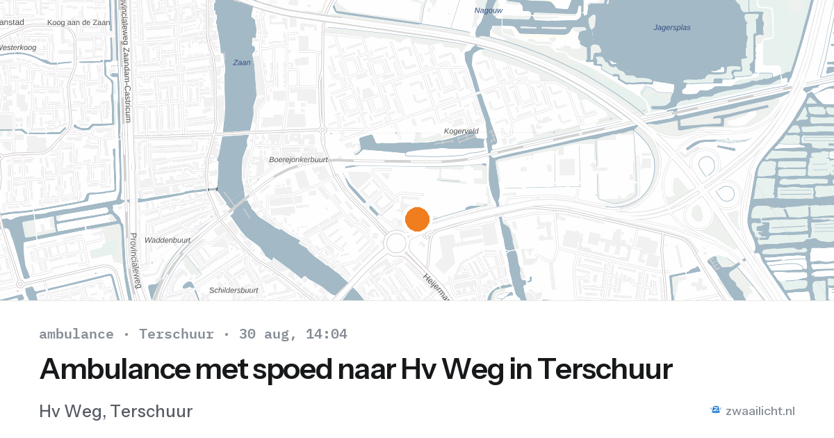 Ambulance met spoed naar Hv Weg in Terschuur — 30 aug 2026