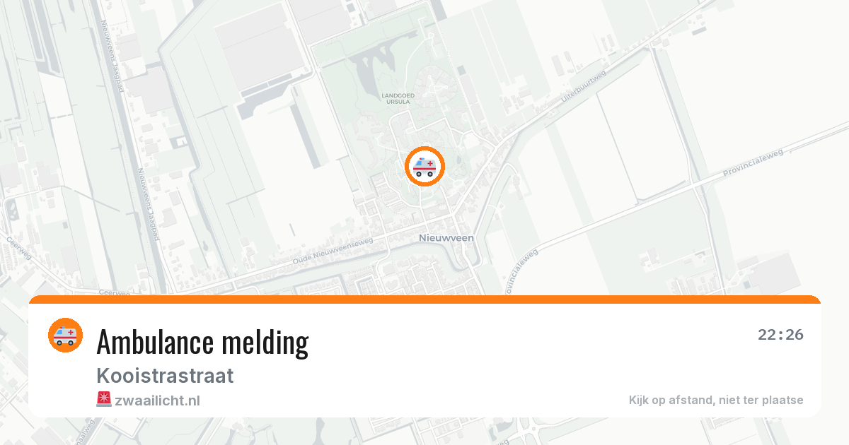 Ambulance melding — 6 mei 2026