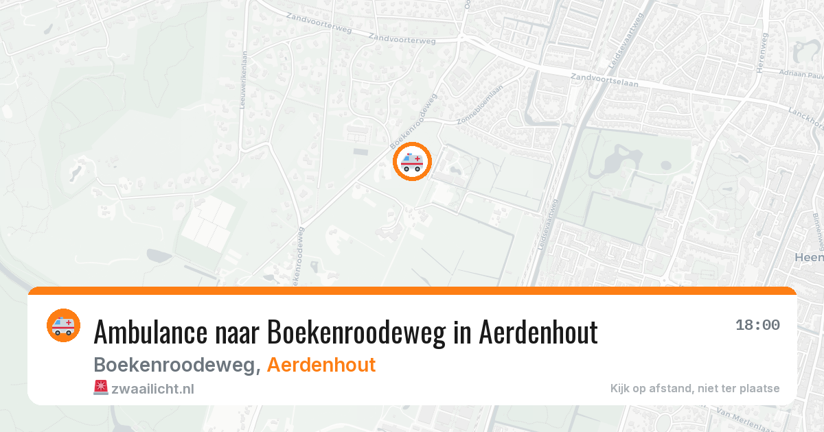 Ambulance naar Boekenroodeweg in Aerdenhout — 16 mrt 2026